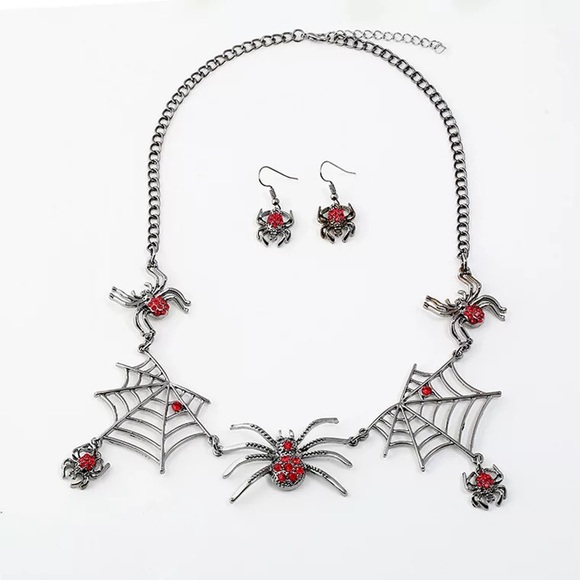 Spider necklace and ring set - Picture 3 of 5